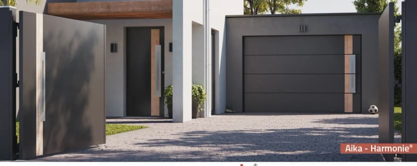 Comment harmoniser porte d'entrée, portail et porte de garage avec la gamme Harmonie ?