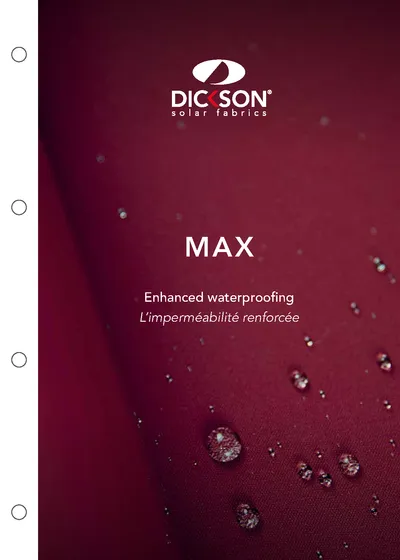 Toiles Dickson MAX