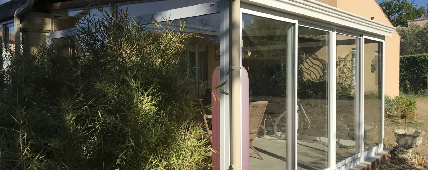 Montaren - Remplacement d'une véranda aluminium avec toiture isolée