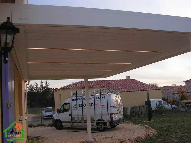 Pose d'une pergola bioclimatique à Auzon (30500) - Photo 5