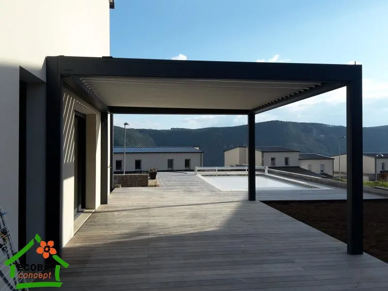 Pose d'une pergola bioclimatique à Mende (48000) - Photo 7