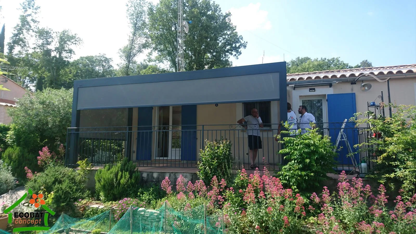 Mise en place d'une pergola 4 poteaux 1 screen et d'une marquise à Brignon - Photo 6