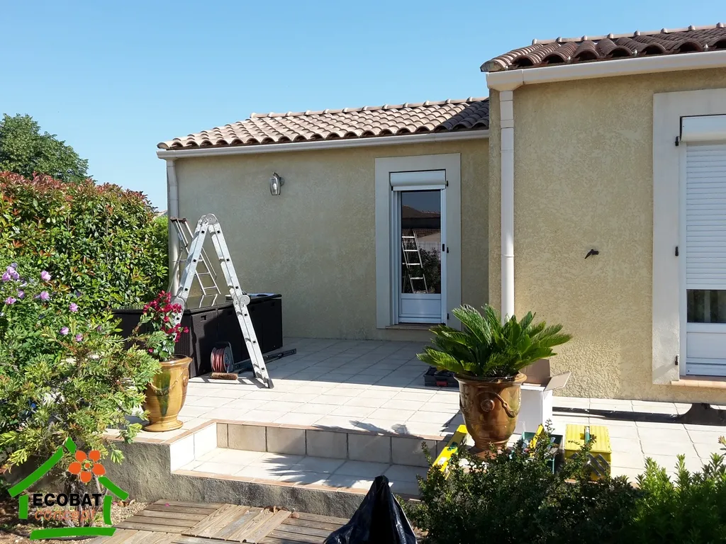 Pose d'une pergola bioclimatique BRUSTOR B200 XL à Aubord - Photo 4