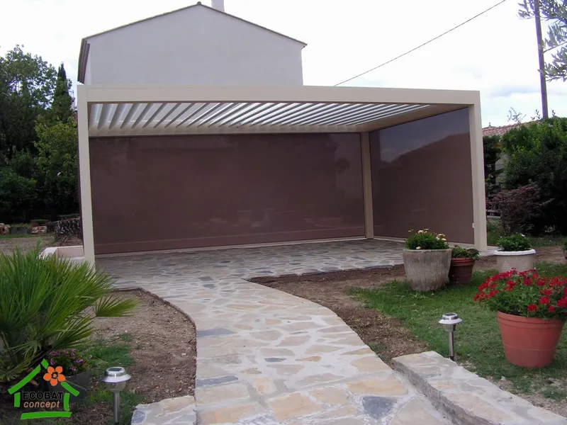 Pose d'une pergola bioclimatique à Ribaute-les-Tavernes - Photo 5