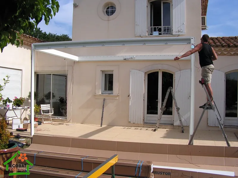 Saint-Geniès-de-Malgoires - 30190 - Pose d'une pergola bioclimatique sur mesure - Photo 6